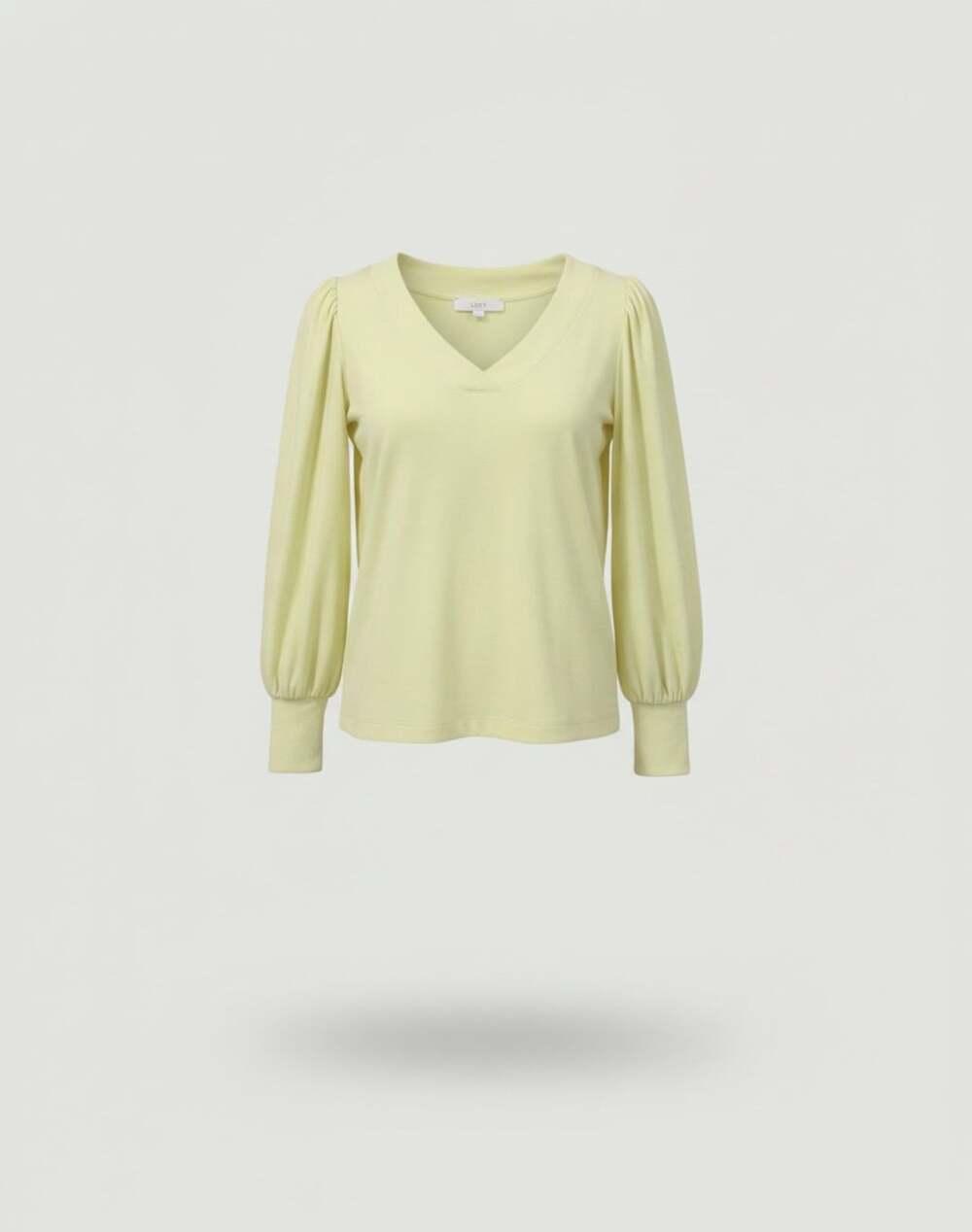 LOFT V-Neck Long Sleeve Top Size M Yellow Blouse